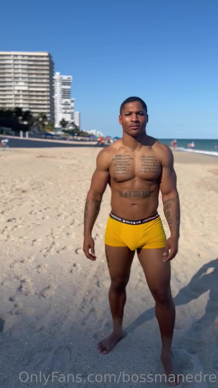 20 black muscle hunk bossmanedre onlyfans porn