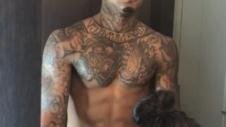 black stud model Dangelo hightower theonlydangelo fucks a white bitch