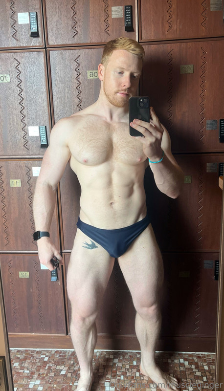 95 hung ginger bodybuilder David muscleginger onlyfans leaked