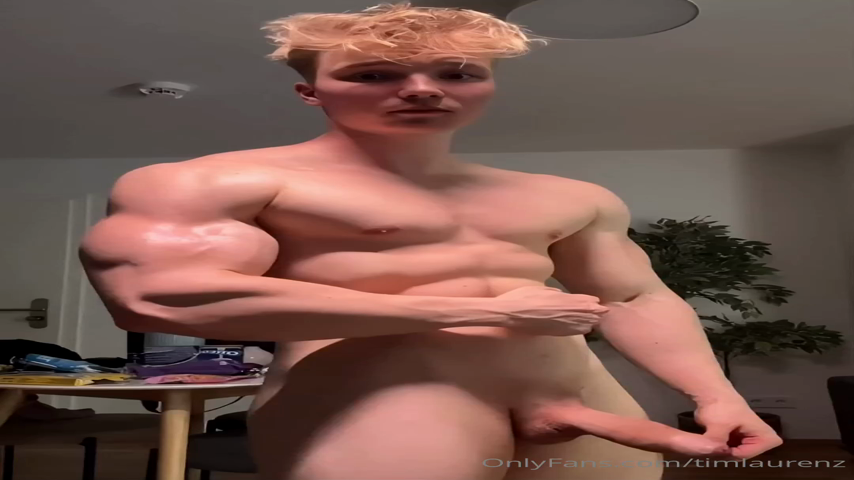 128 Cutie muscle blond TikTok cosplayer Tim Laurenz timlaurenz OnlyFans porn