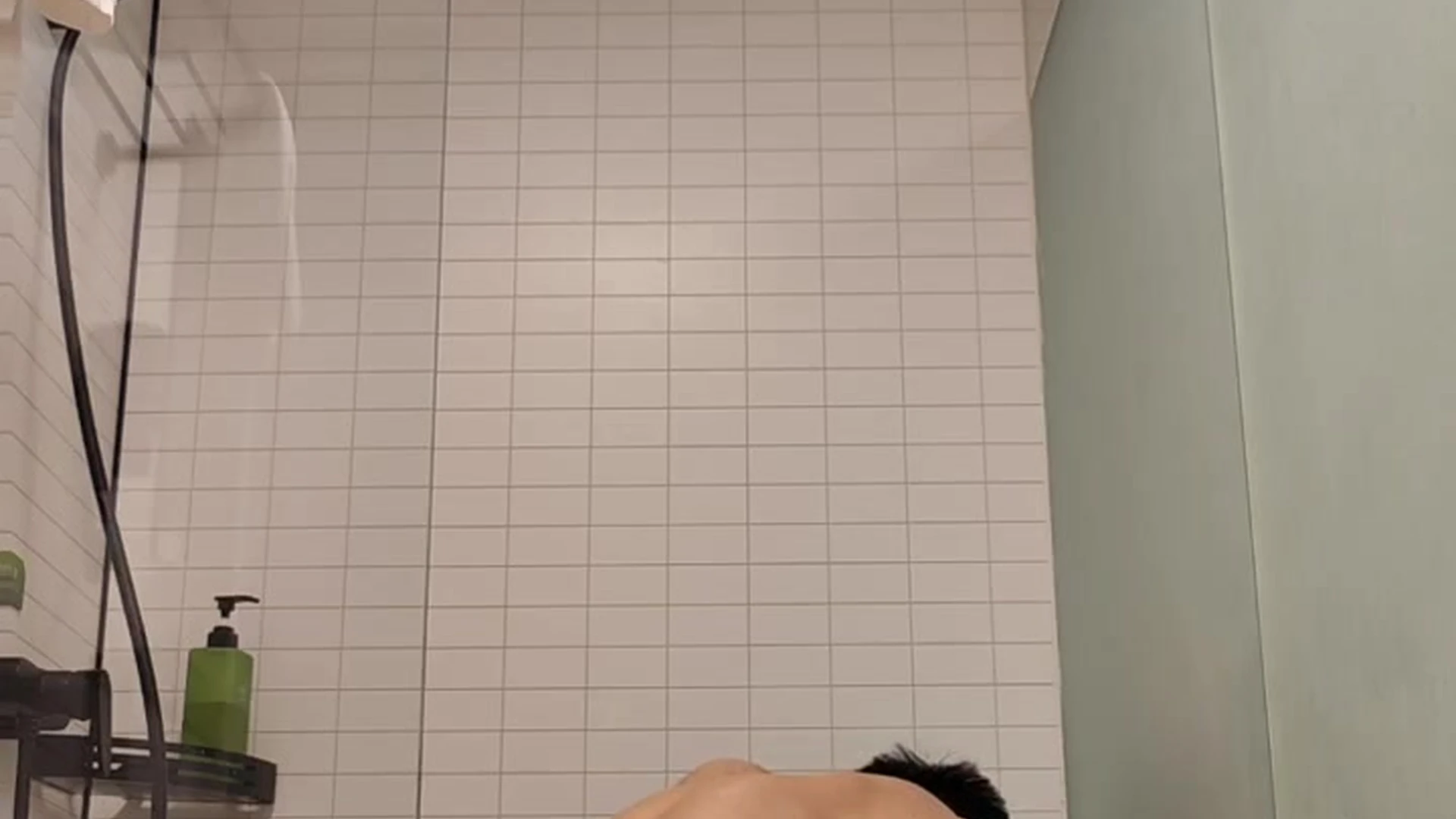 161 Asian Bodybuilder plays with his ass