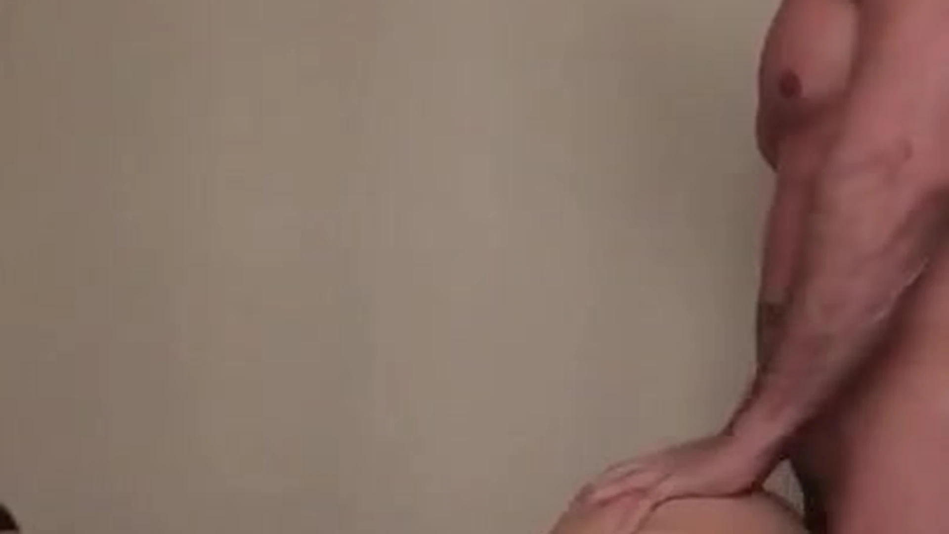 OF Austin Wolf door open ass up and blind folded