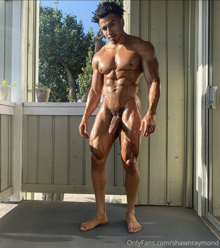 Exposed impressive fitness trainer Shawn Raymond afro
