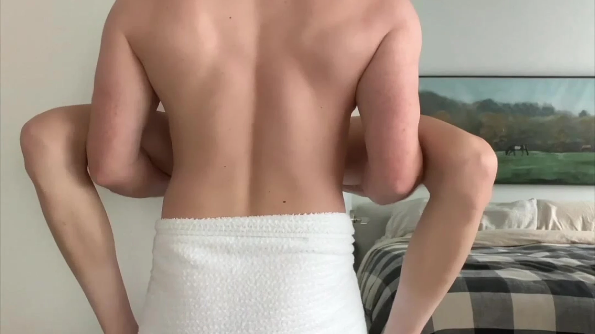 Oops, I Dropped My Towel The Extra Hot Double Cum Shot