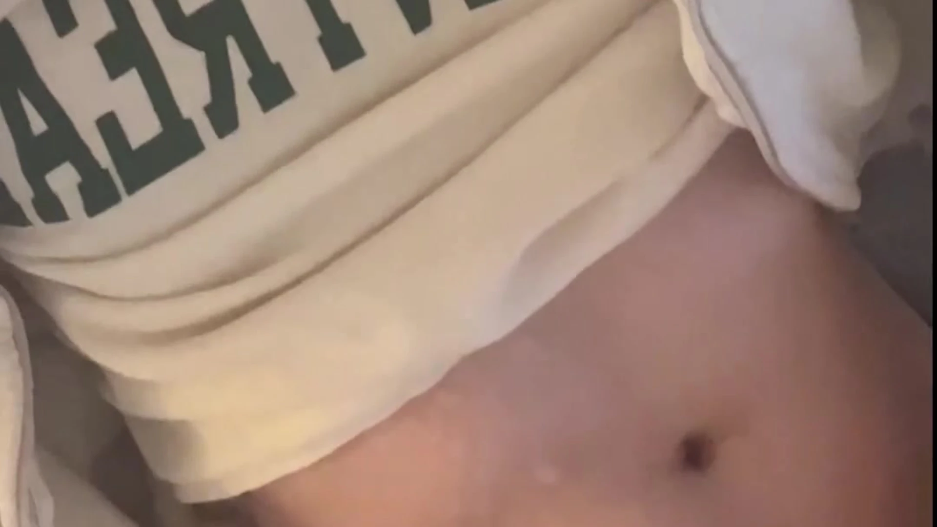 I Made A Mess With Cummies On My Tummy
