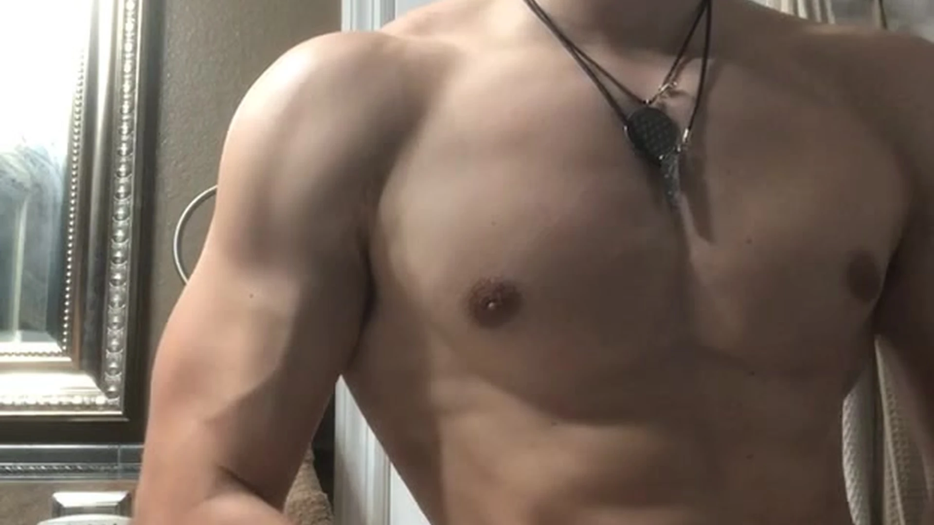 slut playing with himself tiktok star Chase Stobbe big pecs