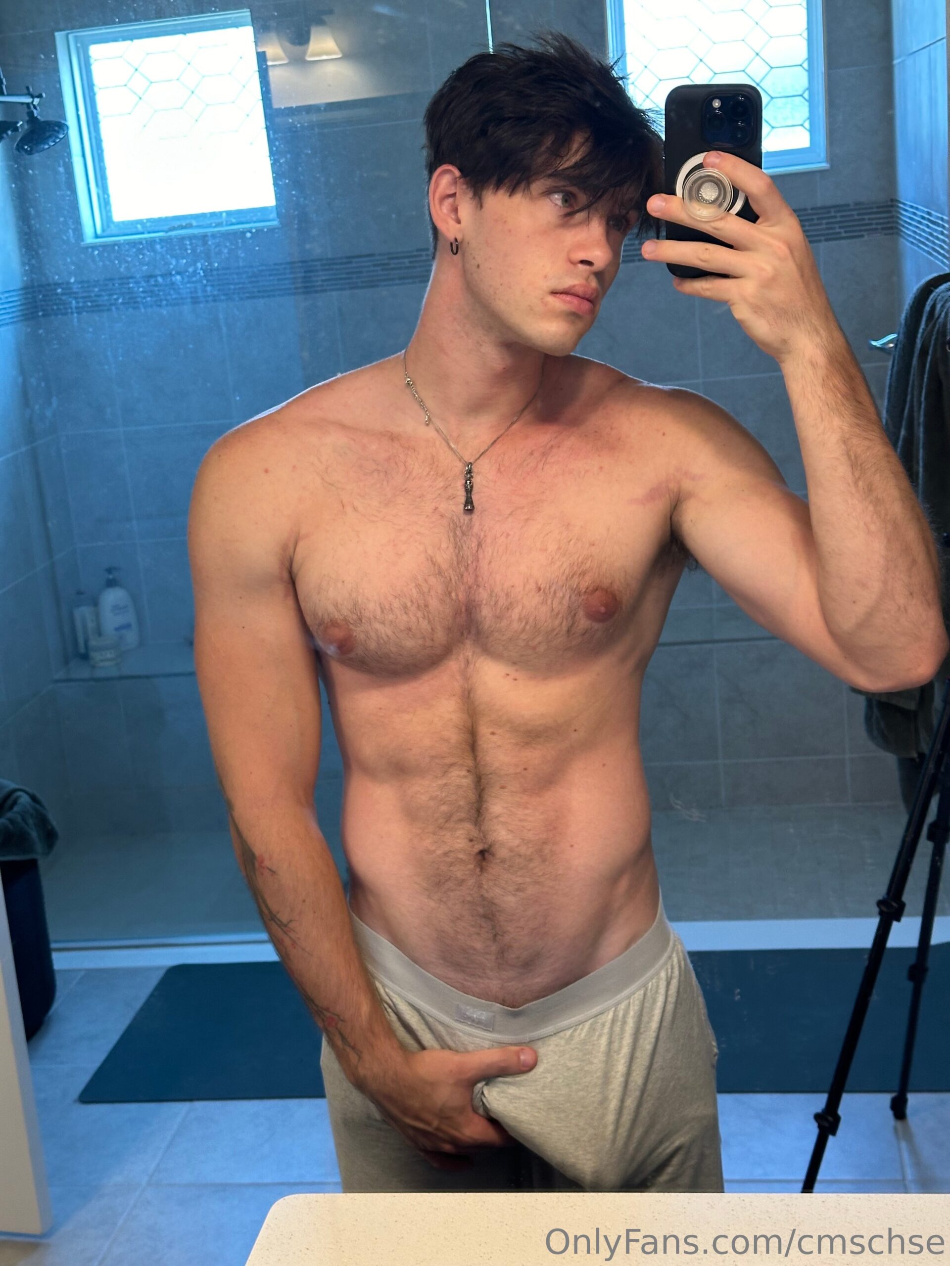 Effervescent  playing with cock jock Chase Stobbe porn pic