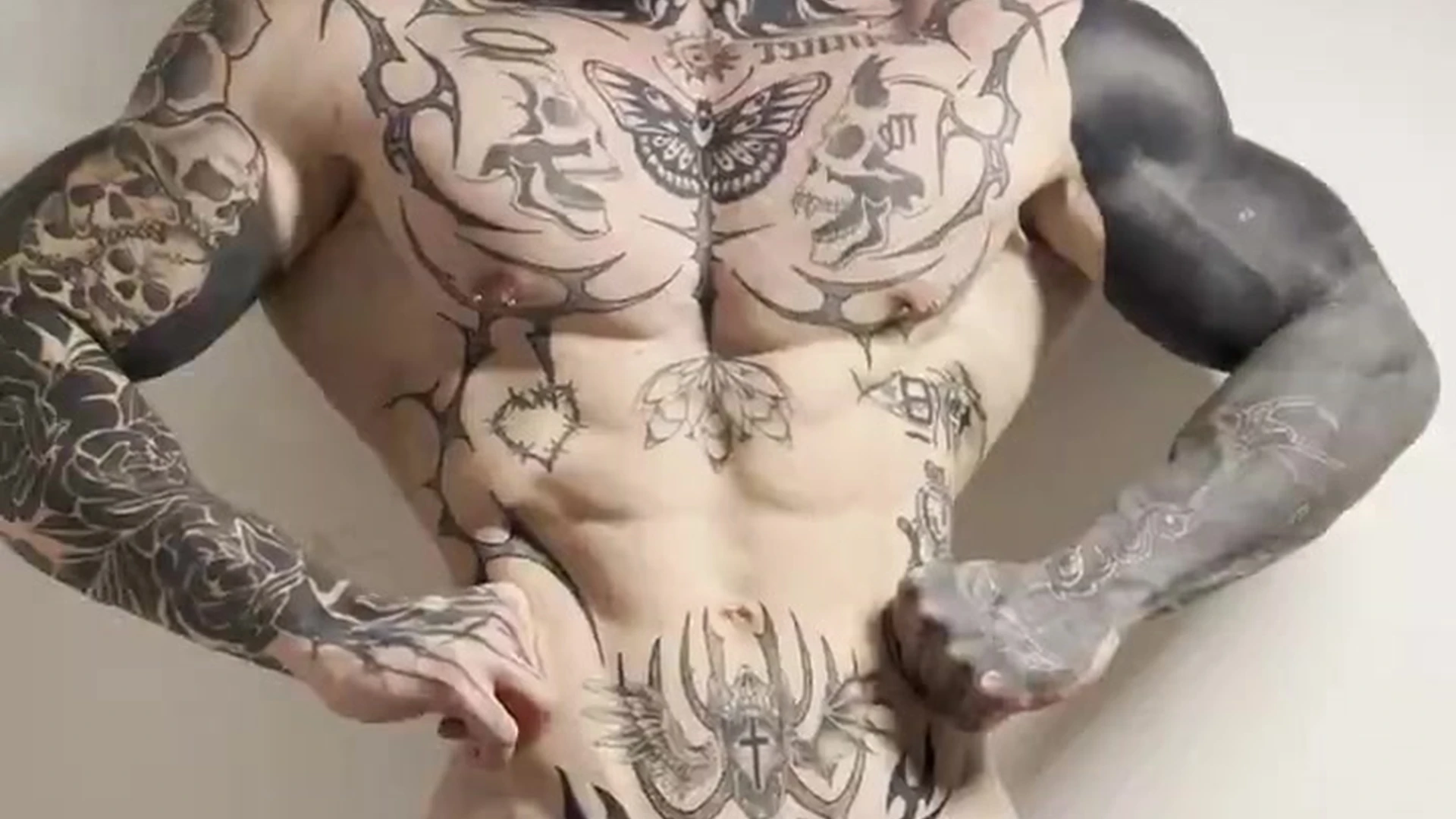 Exposed tattooed sonofbaki naked