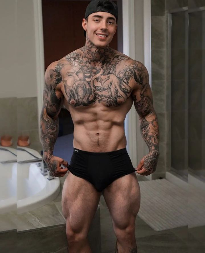 huge cock Jake Andrich nude pecs