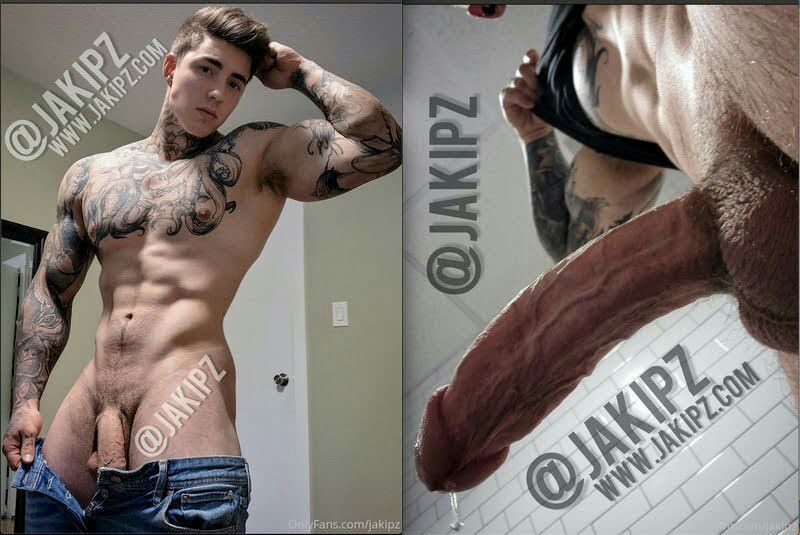 Devoted jerking off tiktoker Jakipz big pecs
