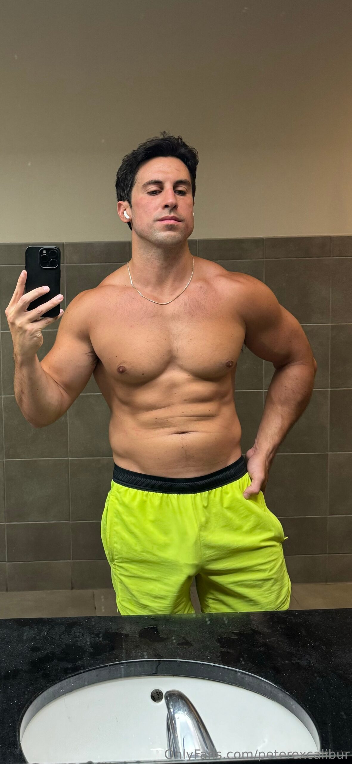 Exposed daddy Peter Excalibur cock