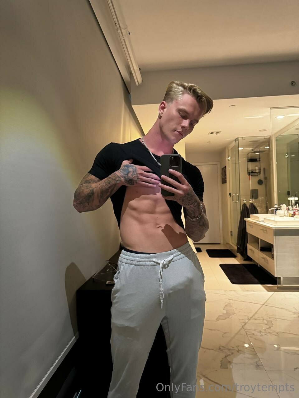 slutty boy bitch jerking off jock troytempts solo