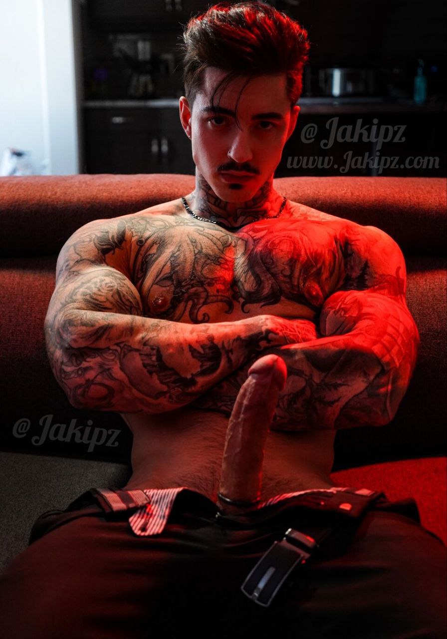 Exposed Skilled huge dick Jake Andrich leaked dick pic