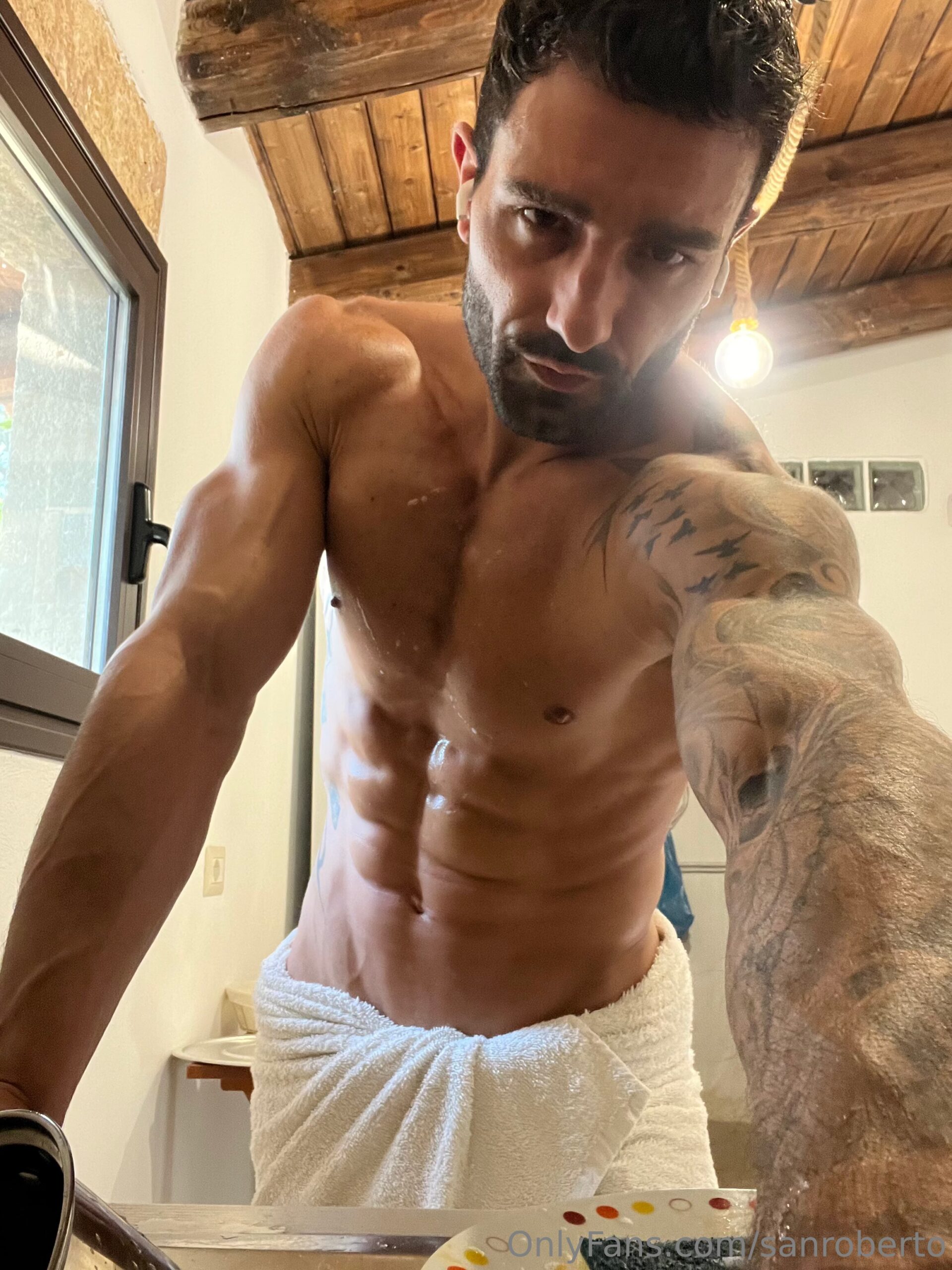 artistic sculpted sanrob  huge pecs
