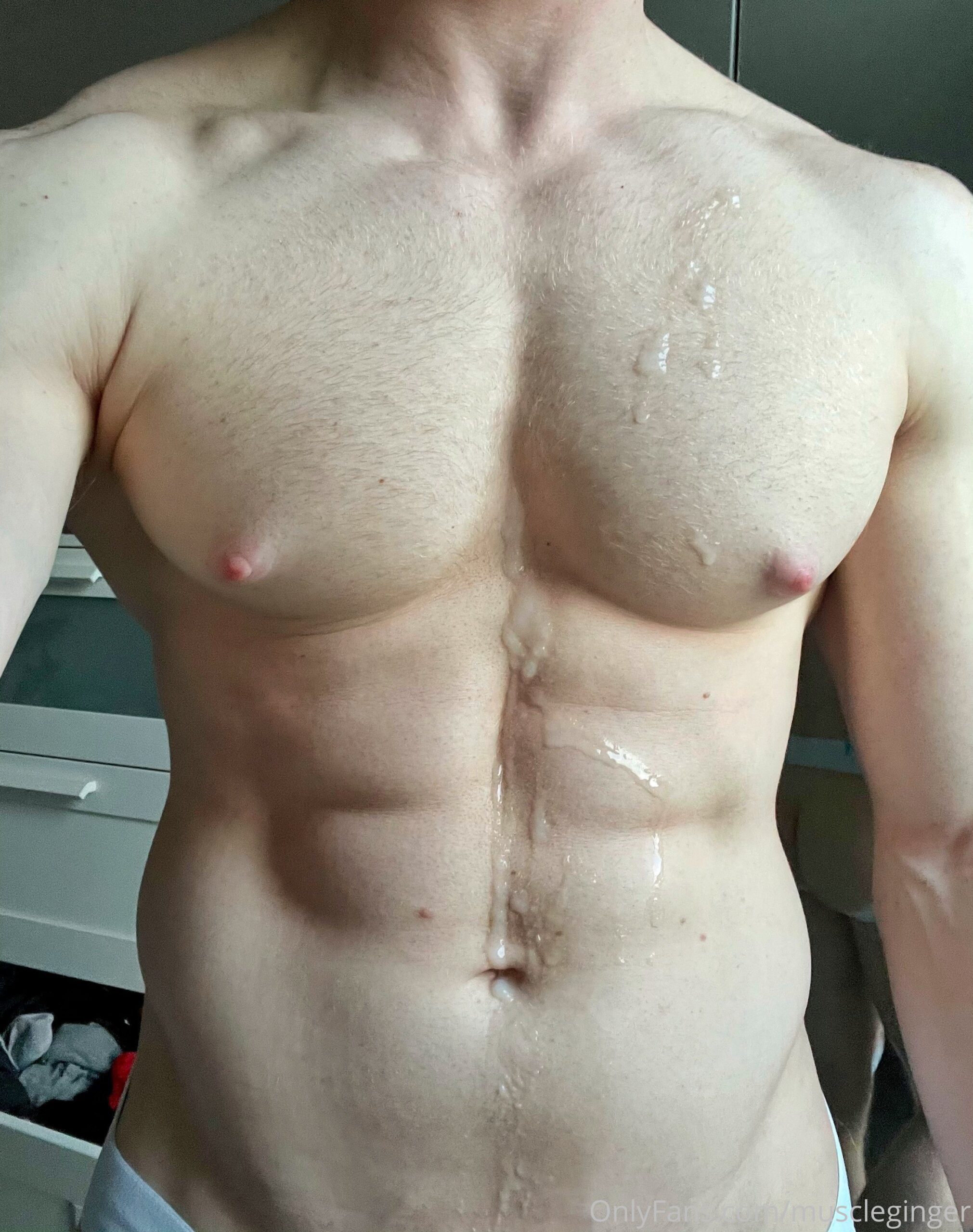 attractive playing with himself Cocksure Muscleginger porn