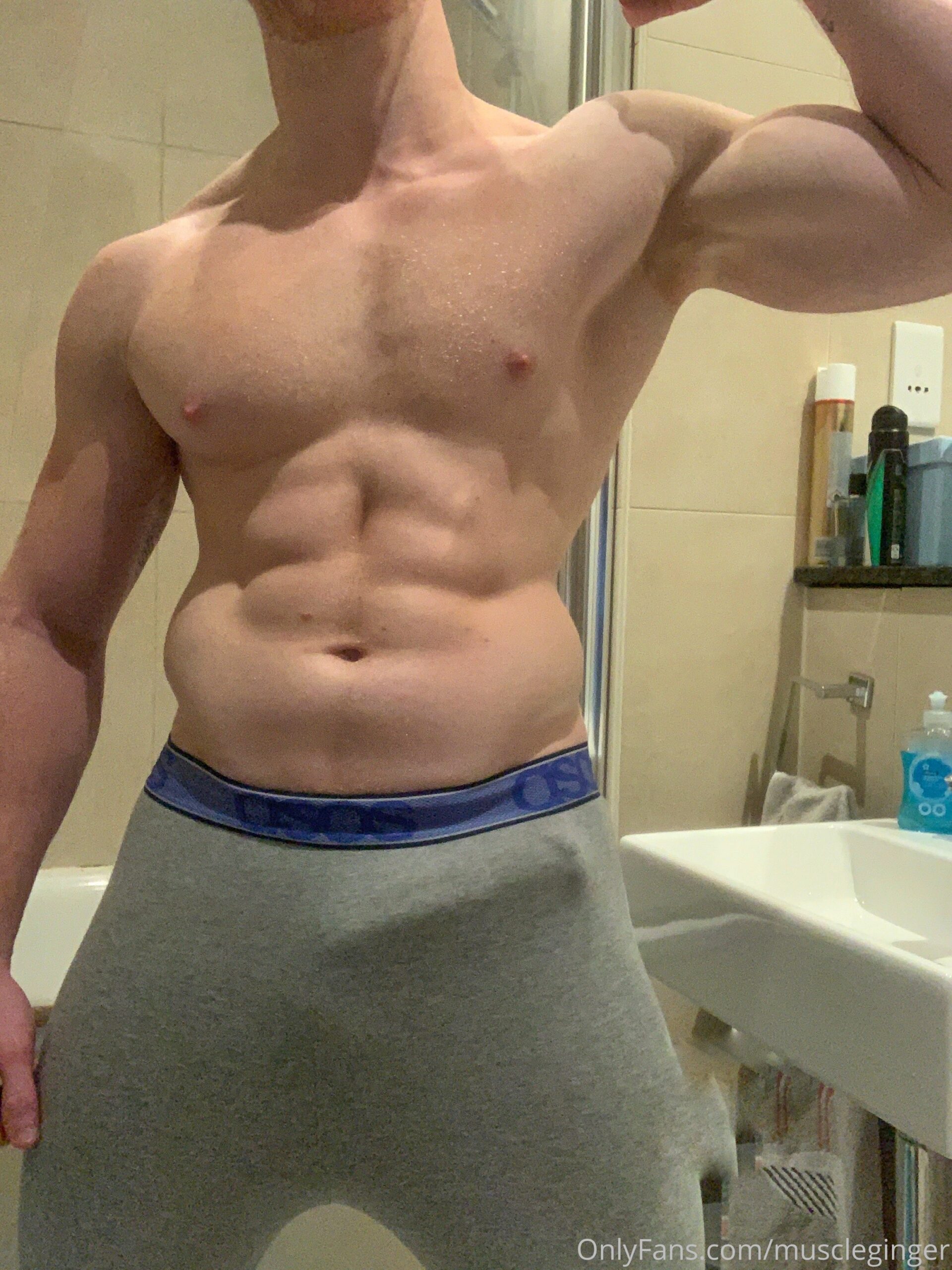 muscular pleasuring himself nasty Muscleginger leaked pics