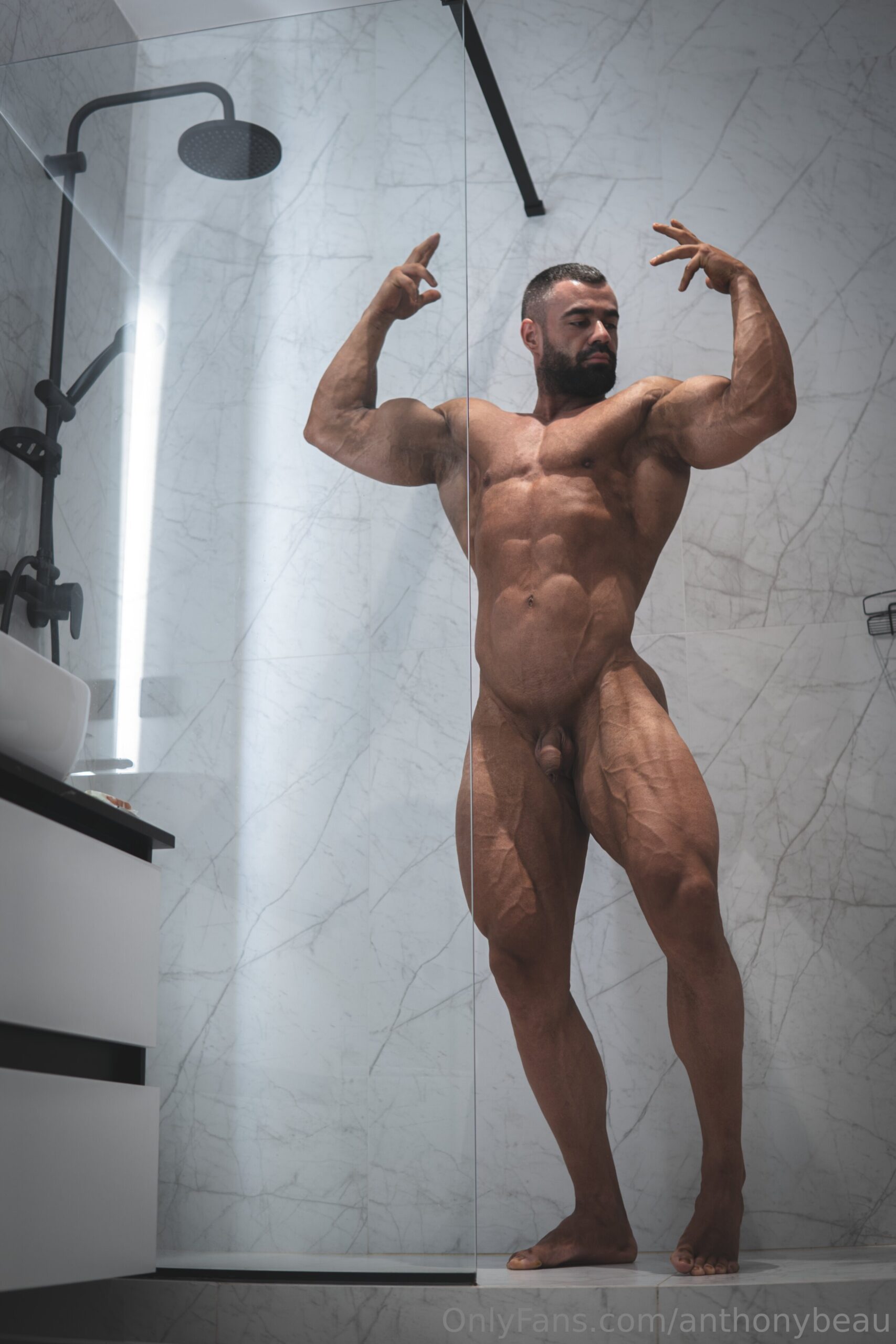 Exposed  male cumslut bearded anthonybeau fap