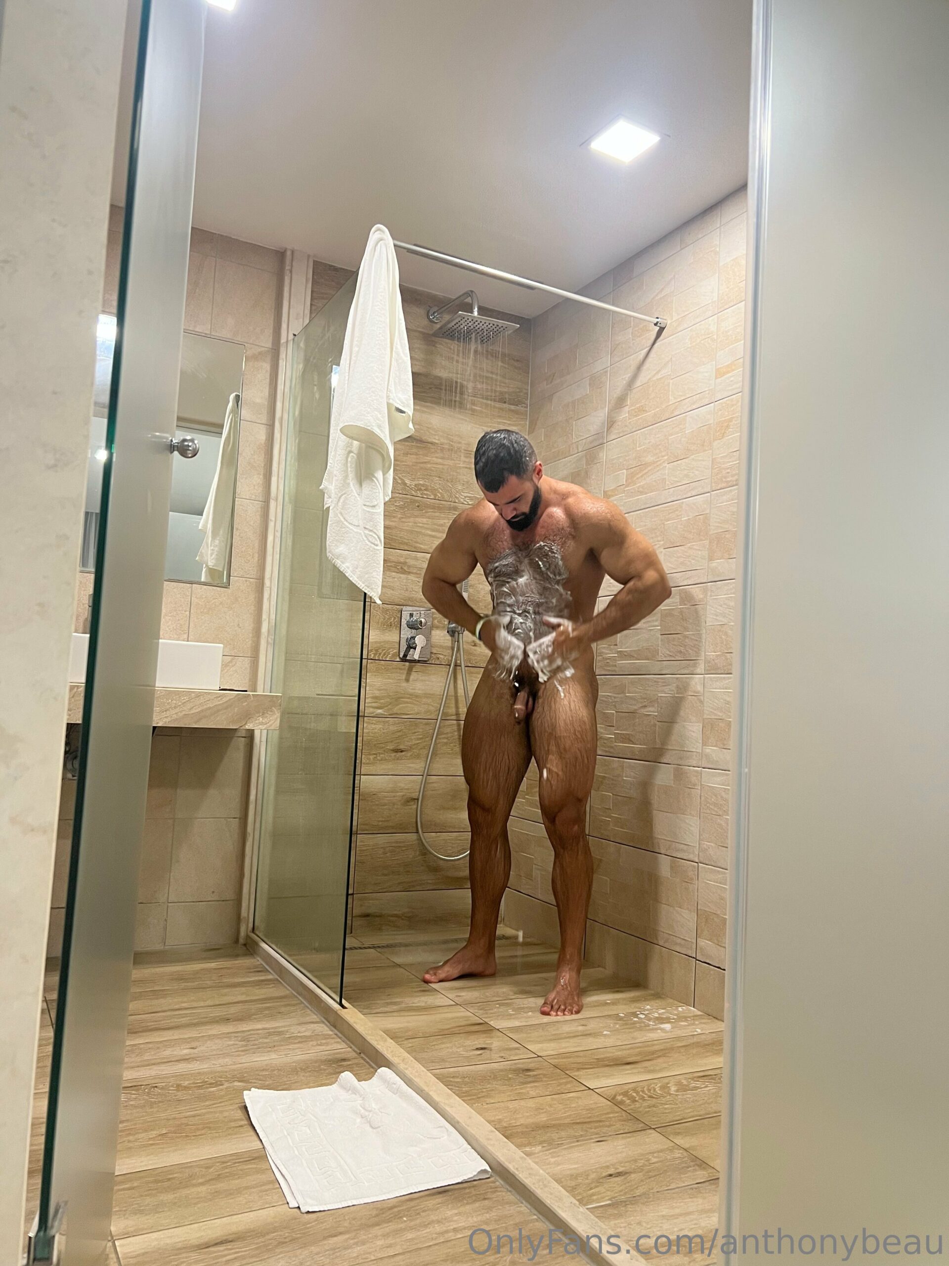Exposed homoerotic Muscular anthonybeau  huge pecs