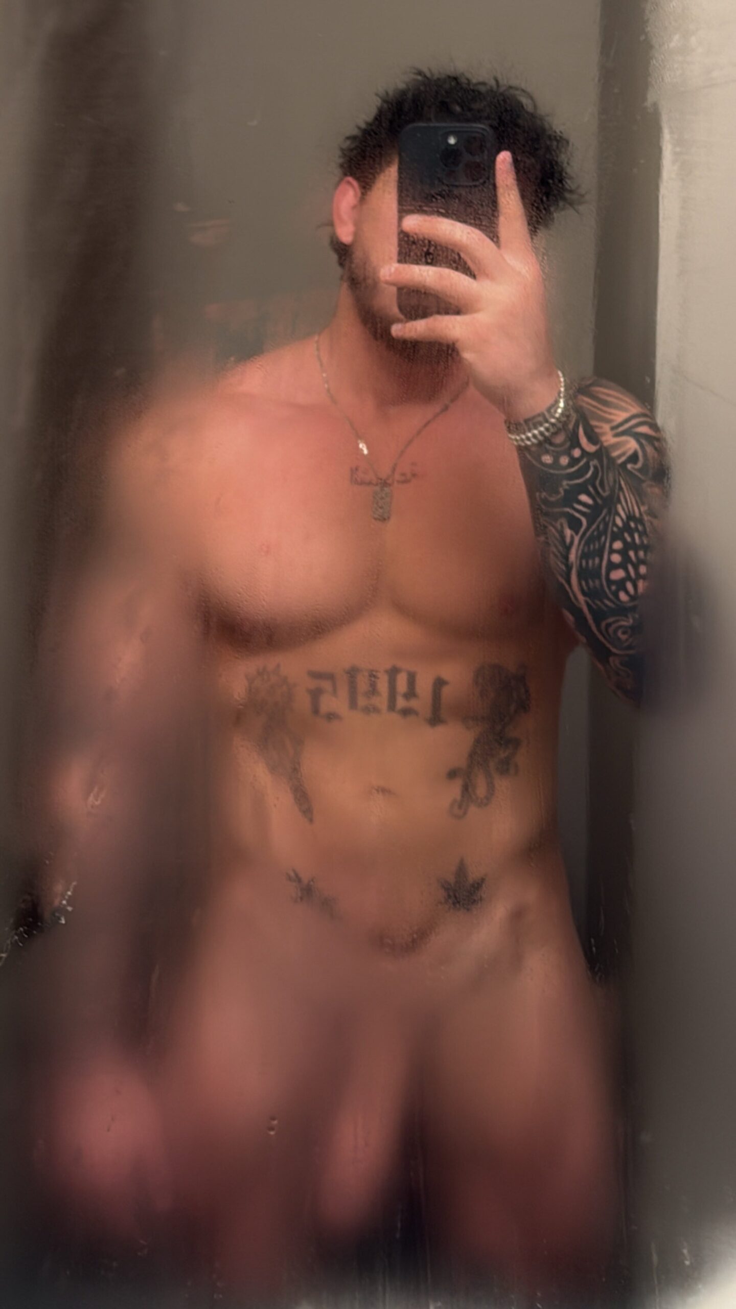 impressive throbbing Raphael Lee nude cock