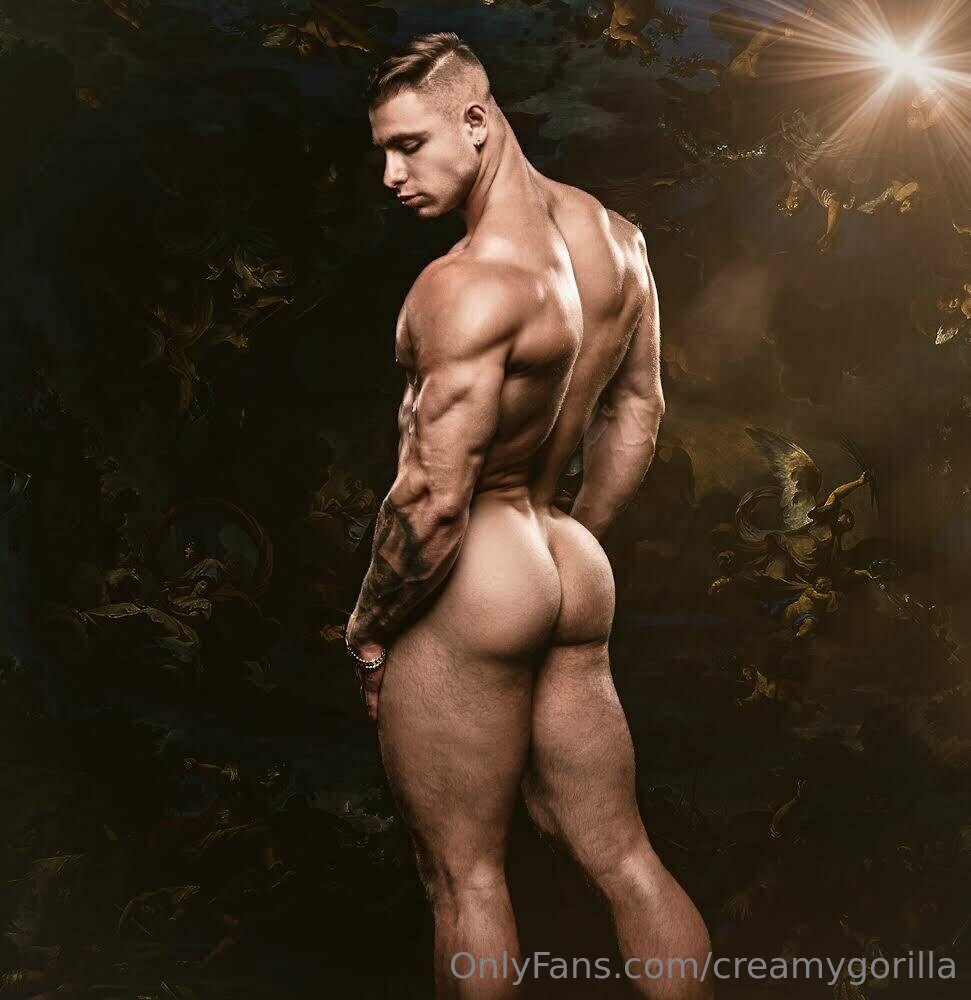 Sensational fuckboy Spunk-filled CreamyGorilla nude