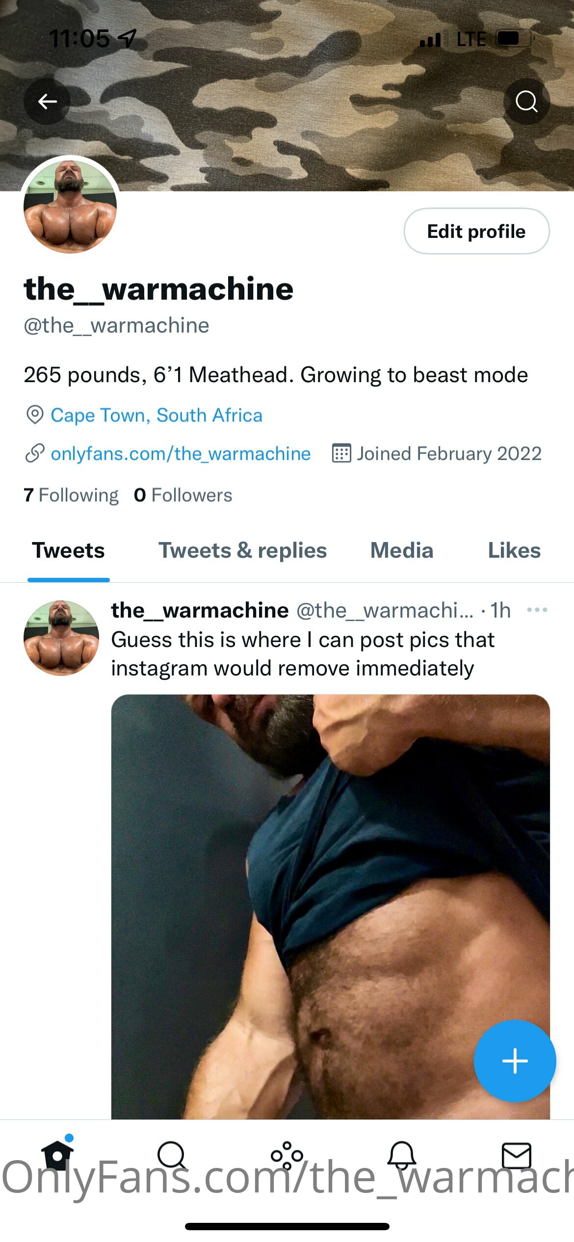 Captivating  Gay Bear the_warmachine onlyfans Vid