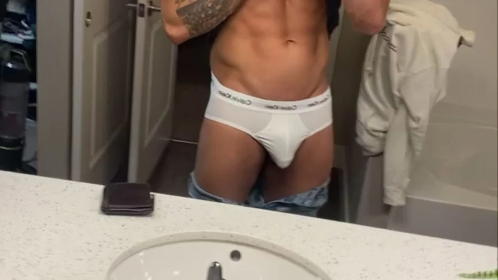 Exposed muscular pounding. Ripped Logan Drake nude porn leak
