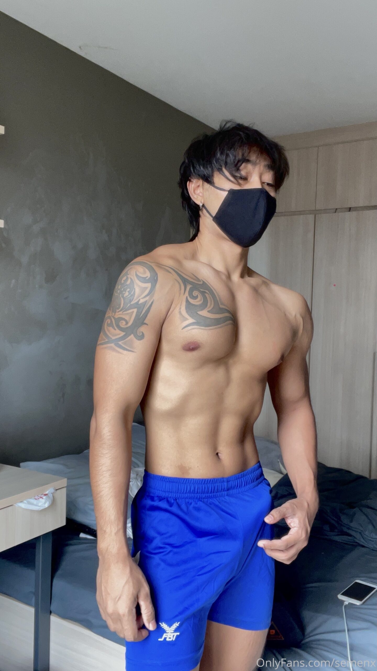 Courageous jerking off Thai SemenX sex