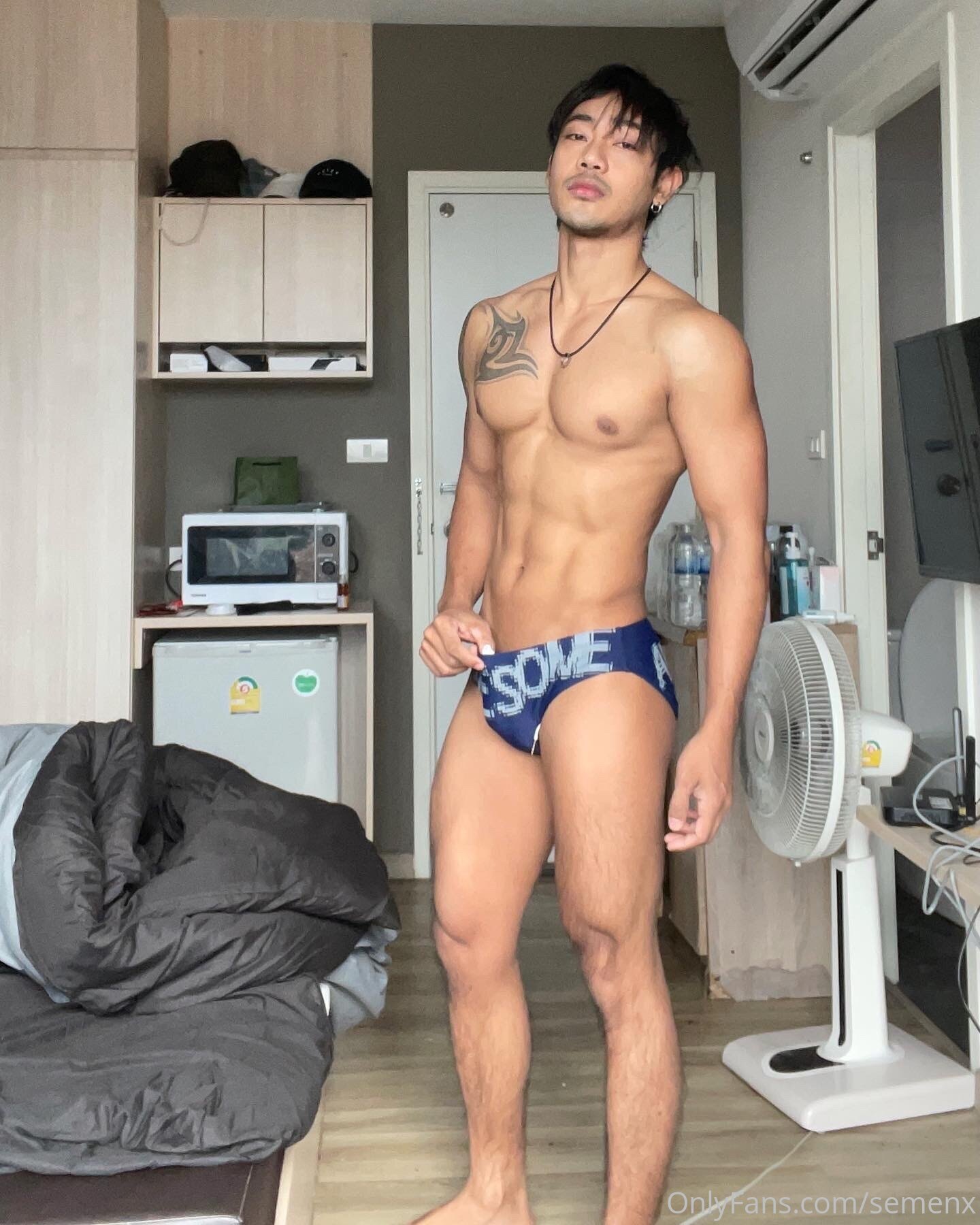 wonderful jerking off Asian SemenX anal