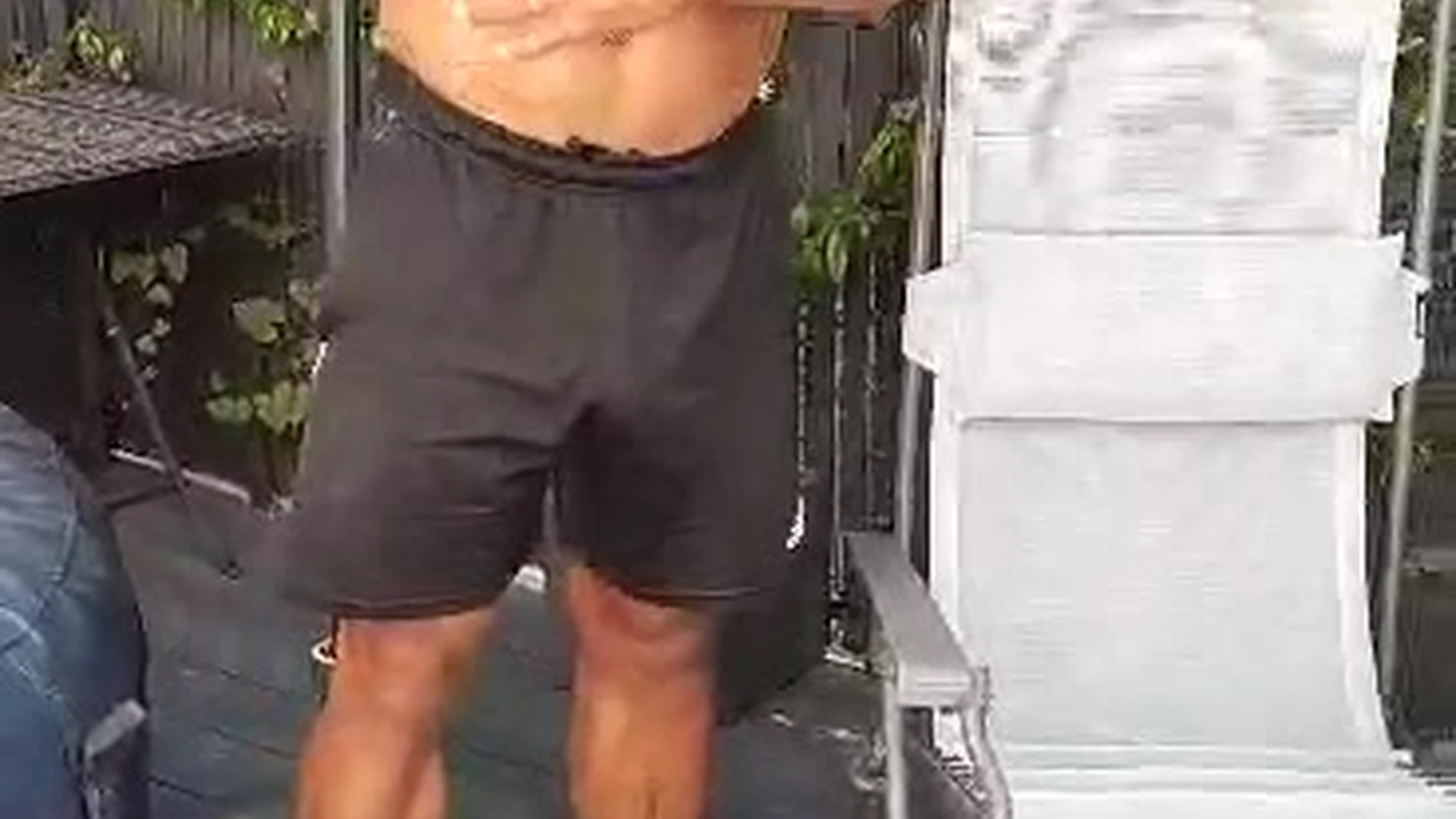 ajfitnessonlyfans Anyone else like to chill in the garden and je