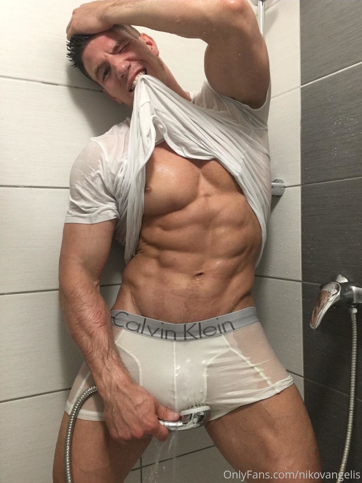 Exposed muscled Czech Niko Vangelis nude