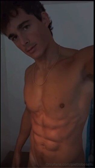 Viral  italian university professor  and model Pietro Boselli measures his fat cock with a ruler