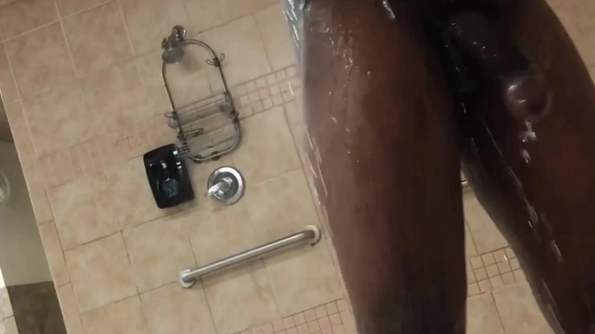 Jerk in Shower with Helping Hand