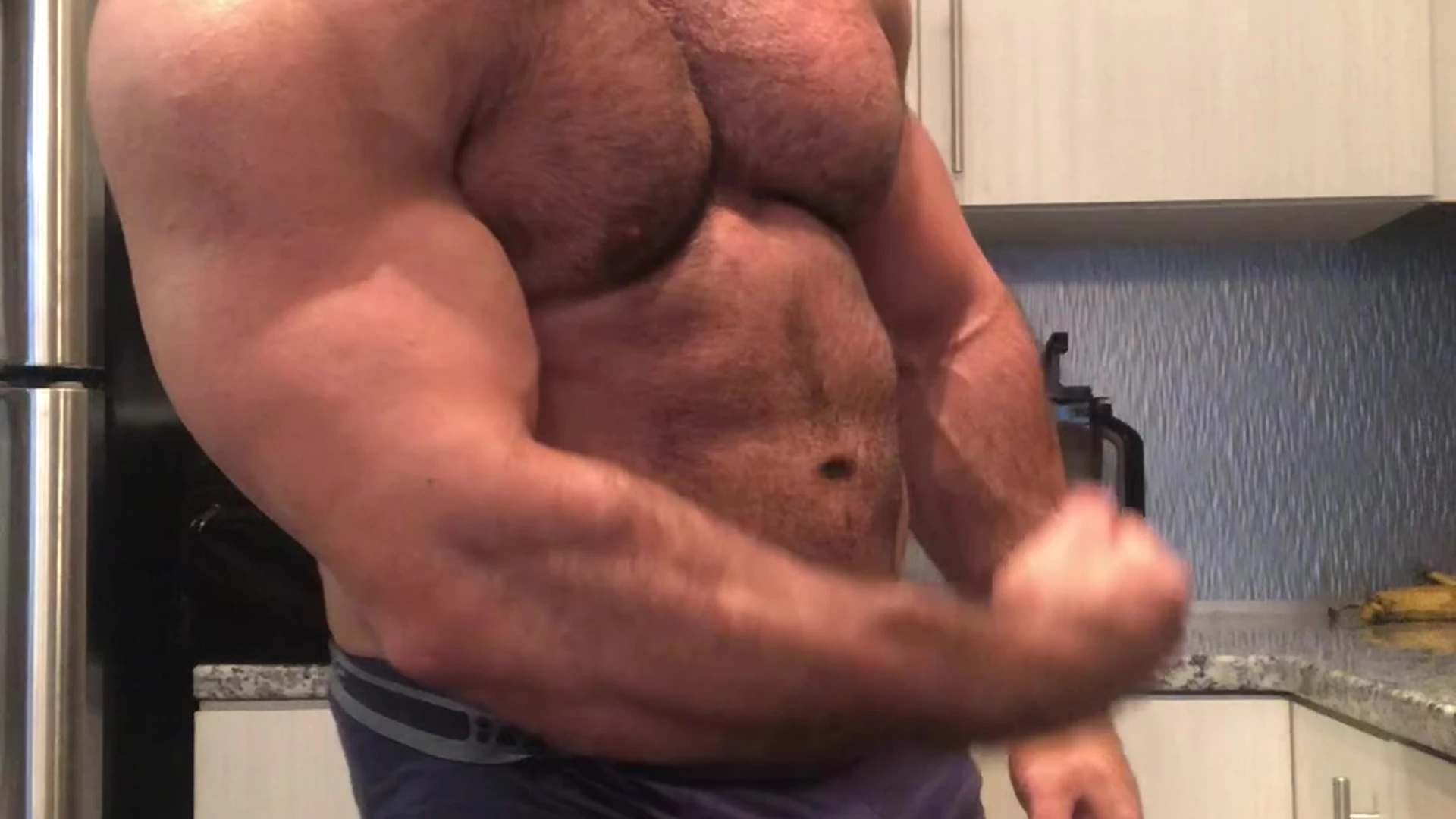 Big Geno flexing in my new kitchen